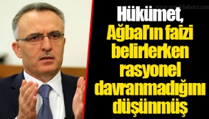 Hükümet, Ağbal’ın faizi belirlerken rasyonel davranmadığını düşünmüş