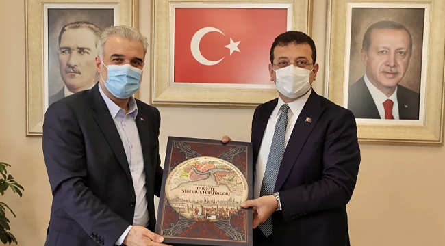 İmamoğlu'ndan AK Parti İstanbul İl Başkanı Kabaktepe'ye ziyaret