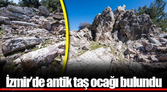 İzmir’de antik taş ocağı bulundu