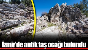 İzmir’de antik taş ocağı bulundu