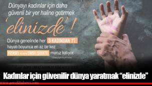 Kadınlar için güvenilir dünya yaratmak “elinizde”!