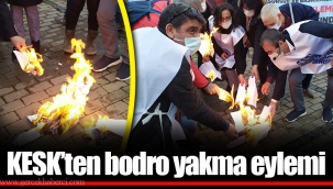 KESK’ten bodro yakma eylemi