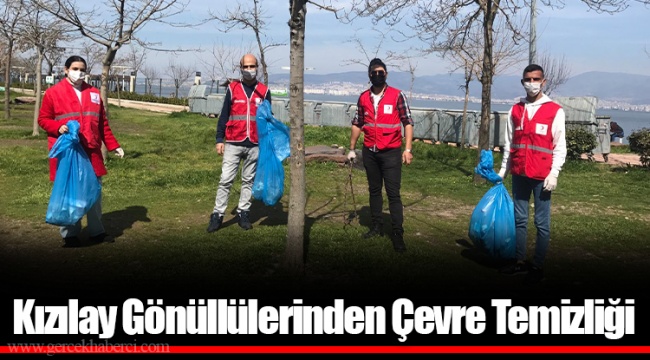 Kızılay Gönüllülerinden Çevre Temizliği