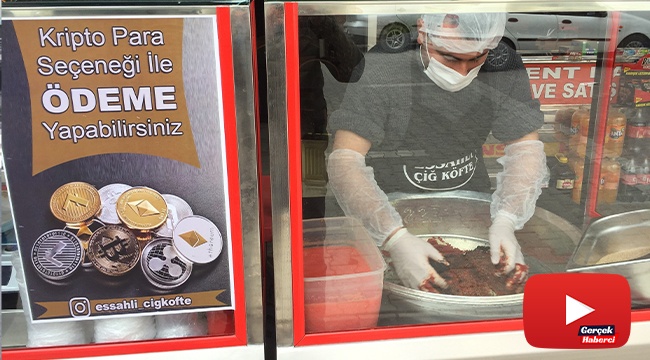 Kripto para ile çiğ köfte satışı
