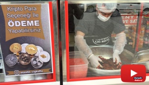 Kripto para ile çiğ köfte satışı
