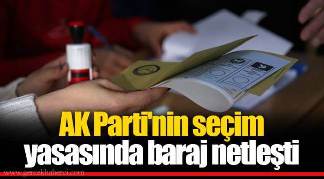 Kulis: AK Parti'nin seçim yasasında baraj netleşti