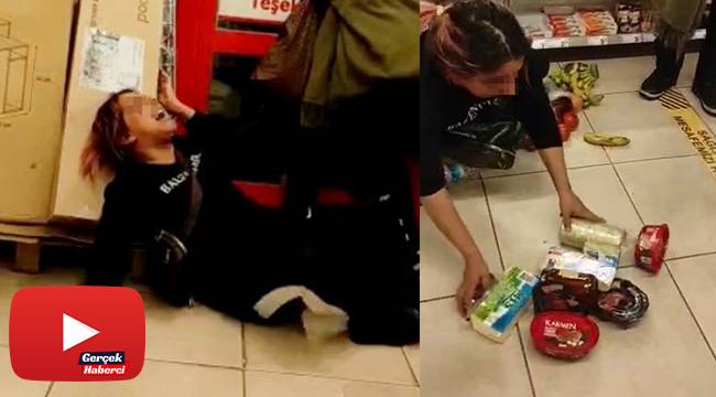 Marketten hırsızlık yapan kadınlar, yakalanınca ortalığı birbirine kattı