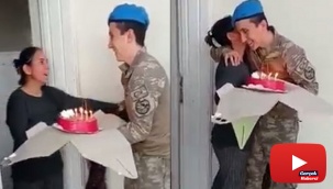 Mehmetçikten annesine ağlatan doğum günü sürprizi
