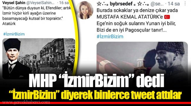  MHP “İzmirBizim” dedi