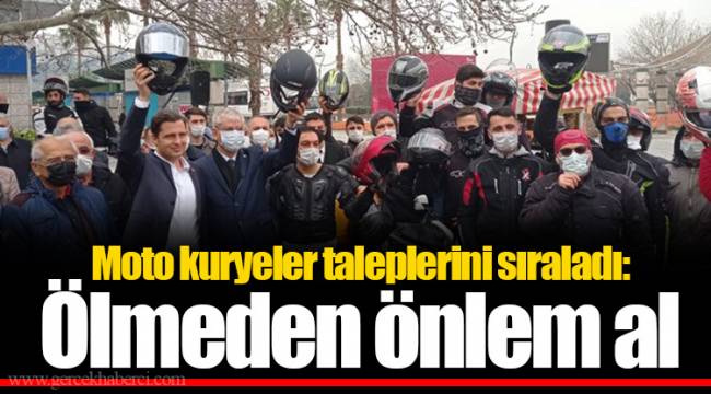 Moto kuryeler taleplerini sıraladı: Ölmeden önlem al