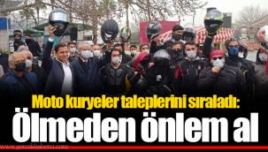 Moto kuryeler taleplerini sıraladı: Ölmeden önlem al