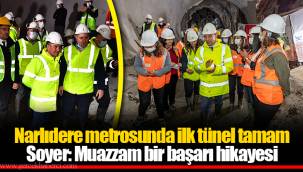 Narlıdere metrosunda ilk tünel tamam