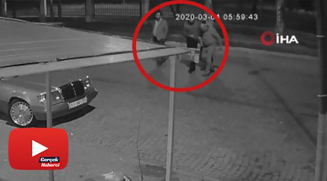 Organize suç örgütü üyelerinin silahlı saldırı eylemi kamerada