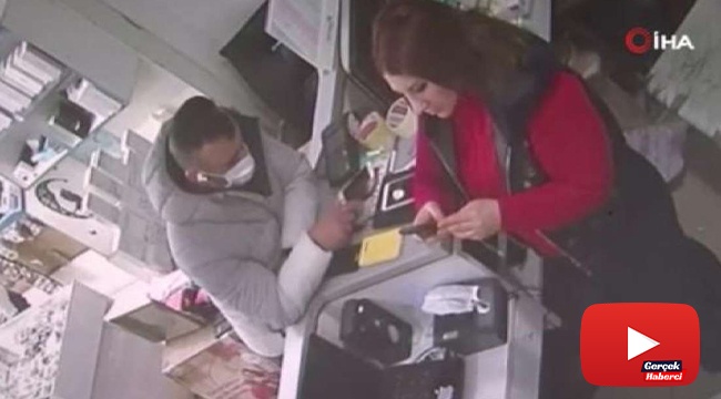 Saniyeler içinde telefon hırsızlığı kamerada