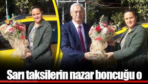 Sarı taksilerin nazar boncuğu o