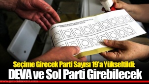 Seçime Girecek Parti Sayısı 19'a Yükseltildi: DEVA ve Sol Parti Girebilecek