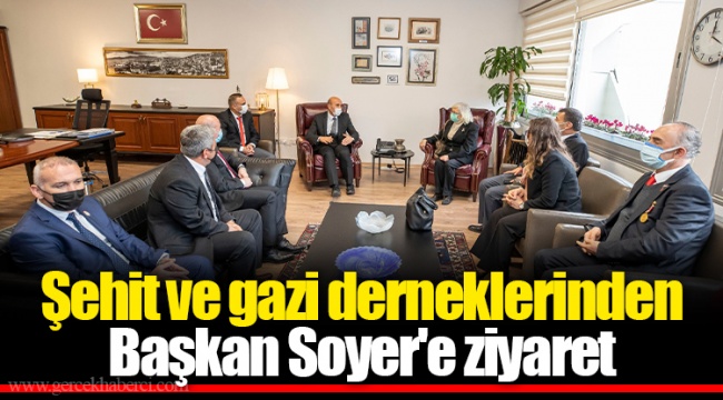 Şehit ve gazi derneklerinden Başkan Soyer'e ziyaret