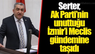 Serter, Ak Parti’nin unuttuğu İzmir’i Meclis gündemine taşıdı