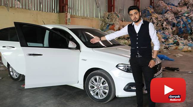 Sıfır otomobilin 2 kapısı değişmiş, direği boyalı çıktı