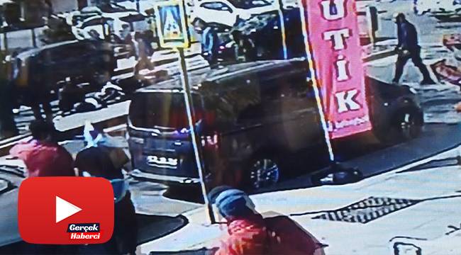 Sipariş yetiştirmek isteyen motokurye, genç kadını canından ediyordu