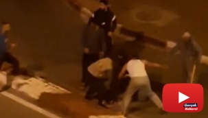 Sokak ortasında bayıltan dayak