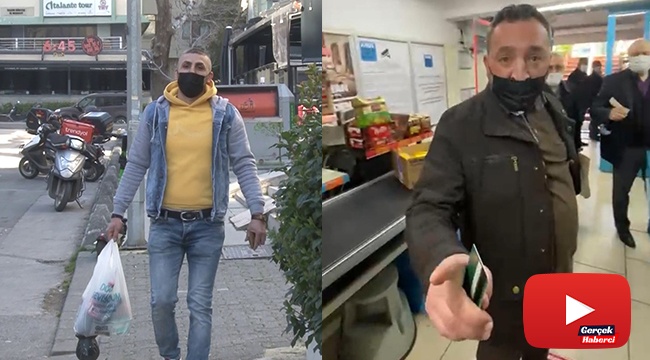 Sosyal mesafe kuralını hatırlatan müşteriye 'seni süzgece çeviririm' diyerek bıçakla tehdit etti