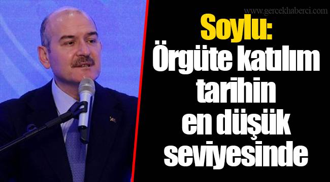 Soylu: Örgüte katılım tarihin en düşük seviyesinde