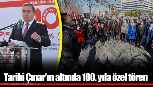 Tarihi Çınar’ın altında 100. yıla özel tören