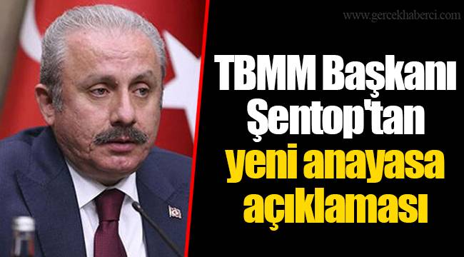 TBMM Başkanı Şentop'tan yeni anayasa açıklaması