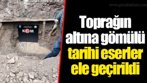 Toprağın altına gömülü tarihi eserler ele geçirildi