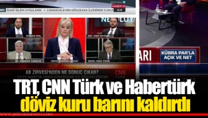TRT, CNN Türk ve Habertürk döviz kuru barını kaldırdı