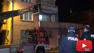 Unutkan vatandaş evine itfaiye merdiveni ile girdi