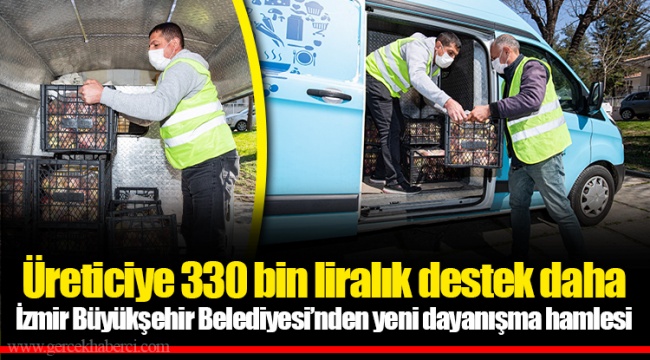 Üreticiye 330 bin liralık destek daha