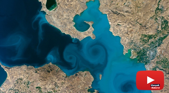 Van Gölü’nün uzaydan çekilen fotoğrafı yarı finalde