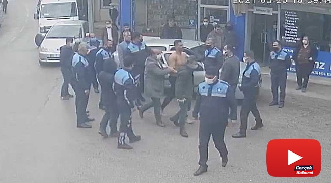 Yarı çıplak genç korku dolu anlar yaşattı