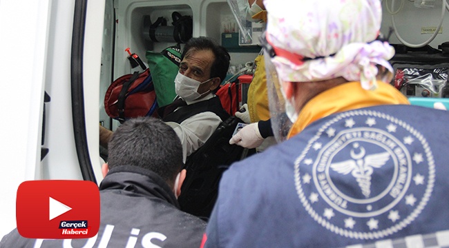 Yolcu dolu otobüsün şoförüne tekme tokat saldırdı