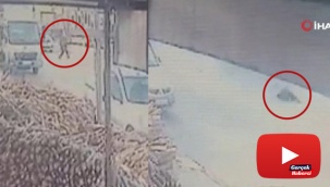 Yolun karşısına geçmeye çalışan yaşlı adama otomobil çarptı