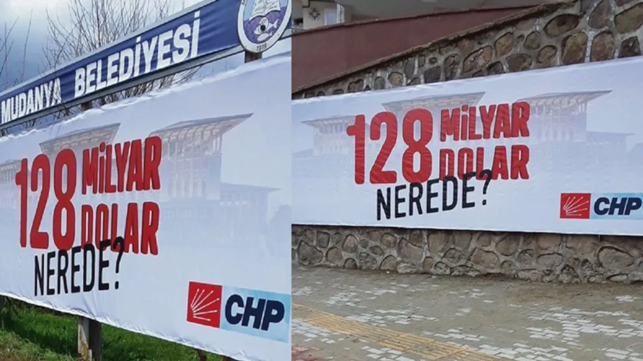 '128 milyar dolar nerede?' billboardlarına 'Cumhurbaşkanı'na hakaret' soruşturması