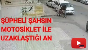 16 suç kaydı bulunan motosiklet hırsızı kamerada