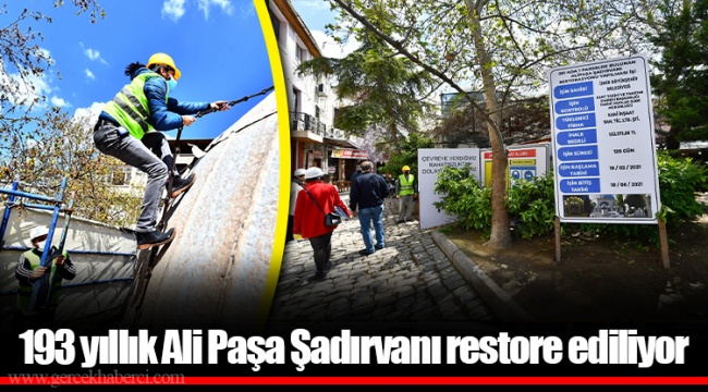 193 yıllık Ali Paşa Şadırvanı restore ediliyor