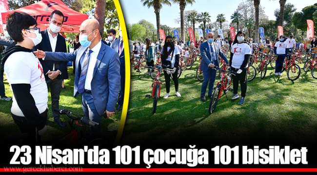 23 Nisan'da 101 çocuğa 101 bisiklet