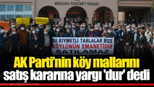 AK Parti’nin köy mallarını satış kararına yargı 'dur' dedi