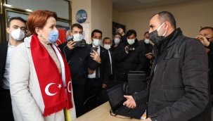 Akşener'den Yüksekova'da esnaf ziyareti: Karpuz gibi ikiye bölündük
