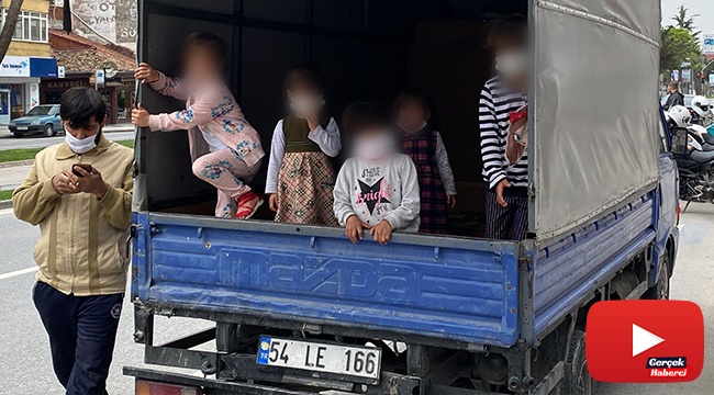 Altı çocuğu ile izinsiz ve ehliyetsiz dışarı çıkınca olanlar oldu