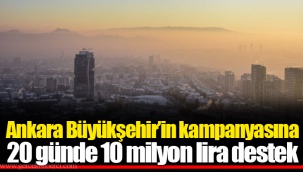Ankara Büyükşehir’in kampanyasına 20 günde 10 milyon lira destek