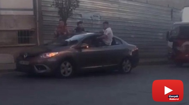 Asker uğurlama konvoyunda kamyondan silahla hava ateş açtılar