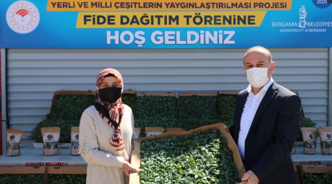 Ata tohumları Bergama’da toprakla buluşuyor