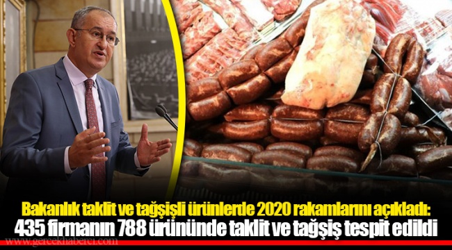 Bakanlık taklit ve tağşişli ürünlerde 2020 rakamlarını açıkladı
