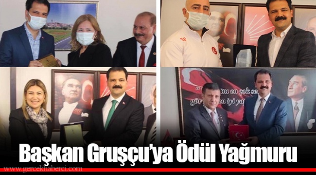 Başkan Gruşçu’ya Ödül Yağmuru