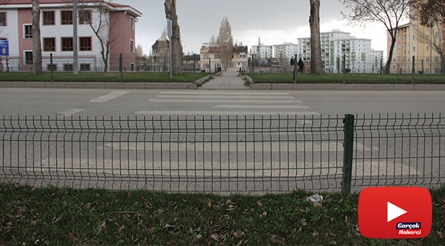 Bir garip yaya geçidi, başı var sonu yok